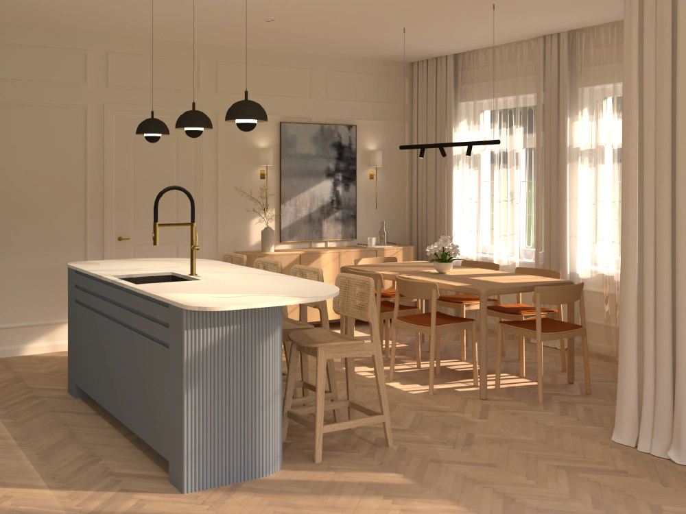 Kitchen and Dining Area