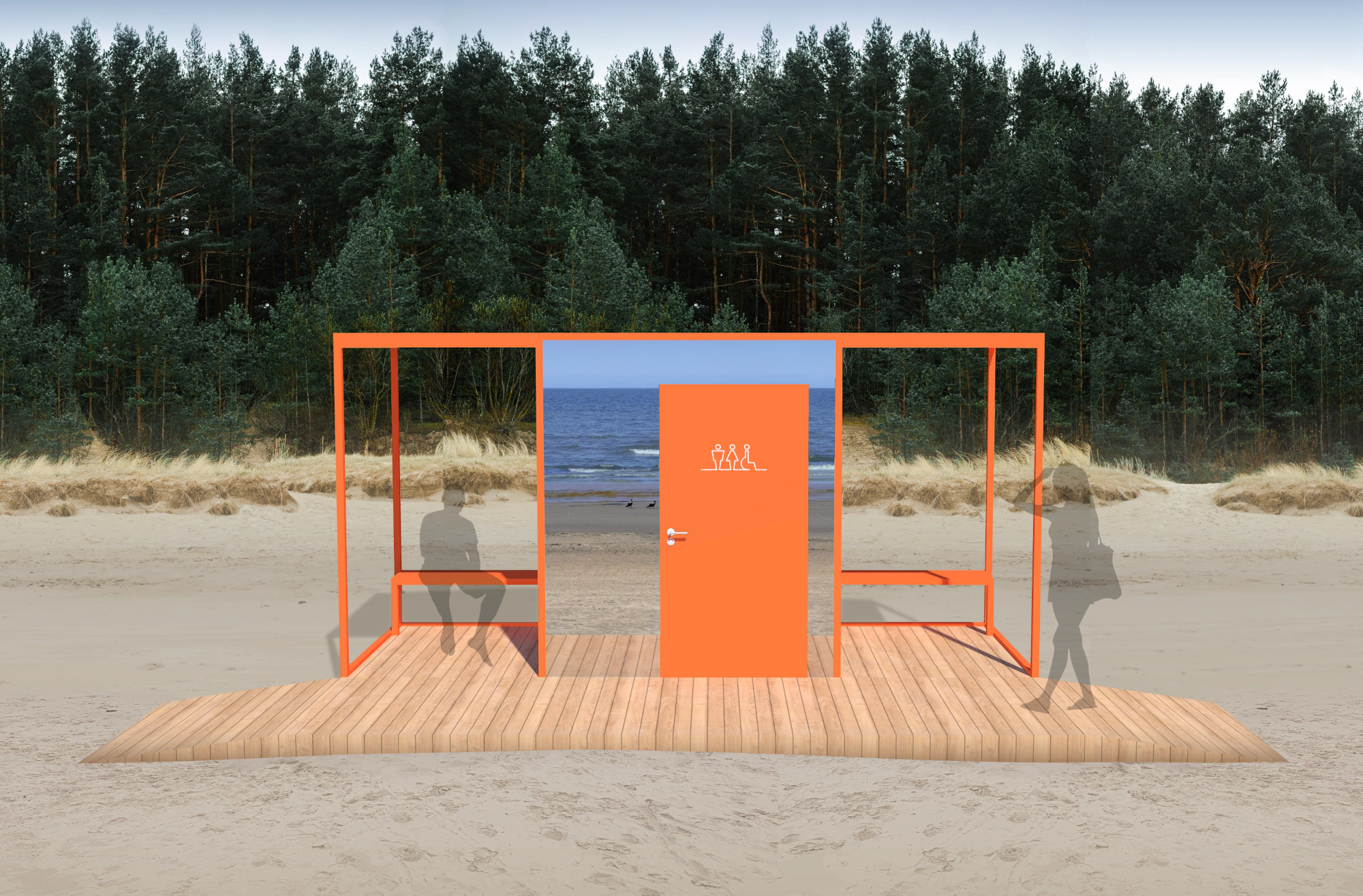 Nudist Changing Room “Nothing to Hide”